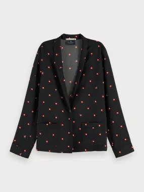 All-over printed blazer in Combo C