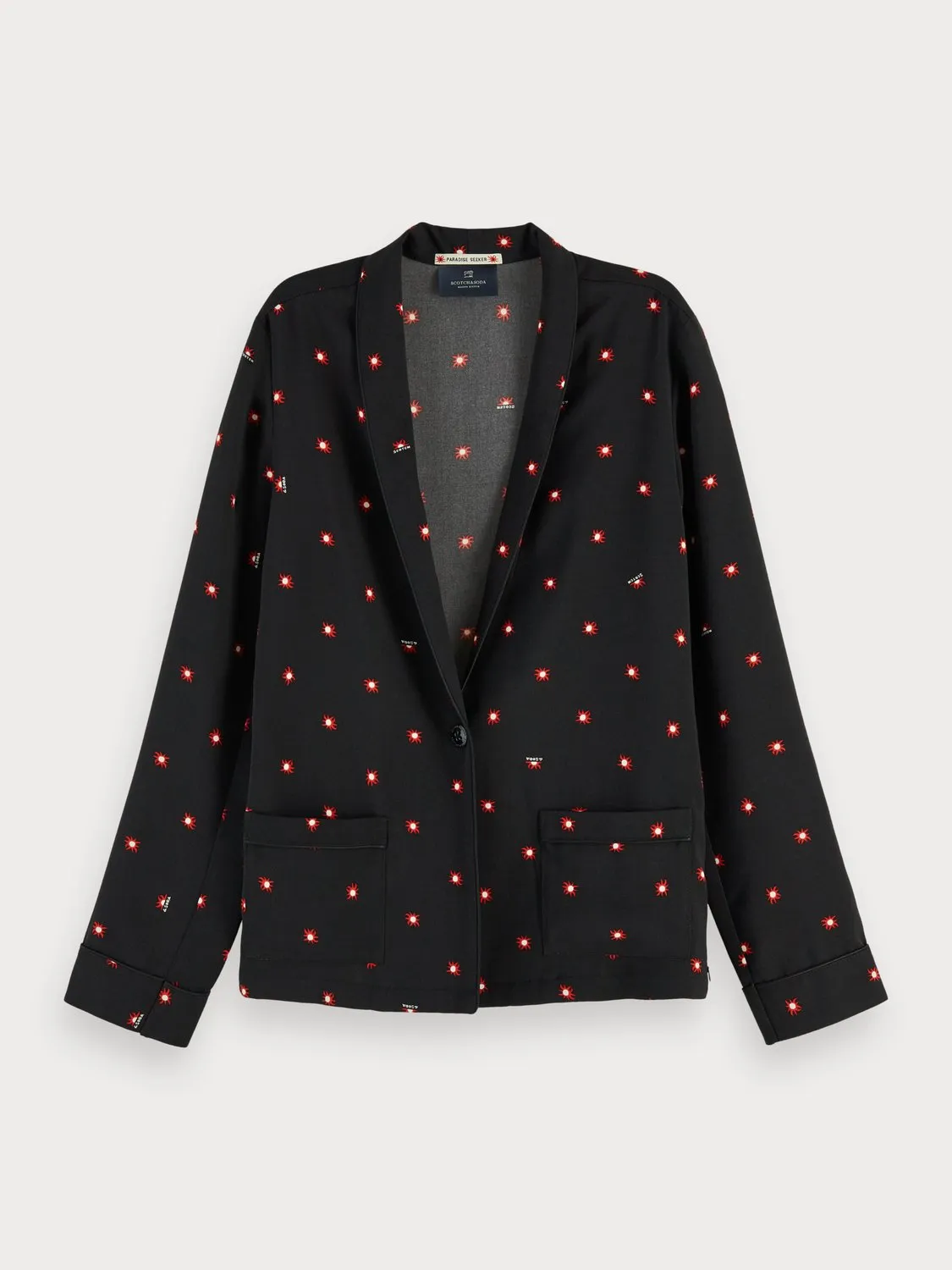All-over printed blazer in Combo C