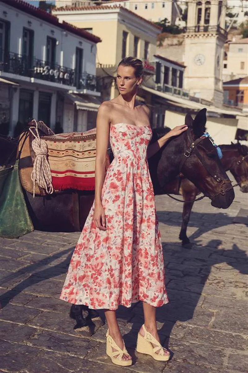 Bardot Lola Corset Midi Dress
