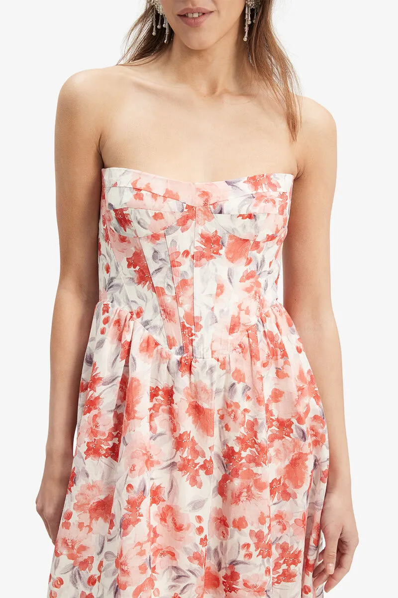 Bardot Lola Corset Midi Dress