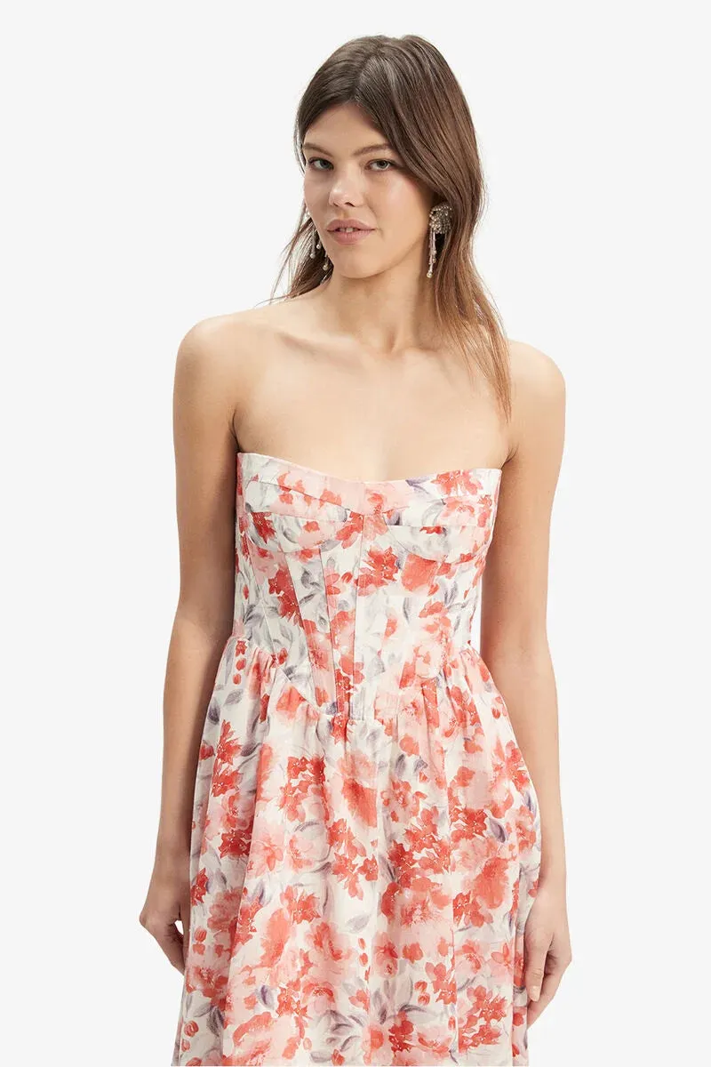 Bardot Lola Corset Midi Dress