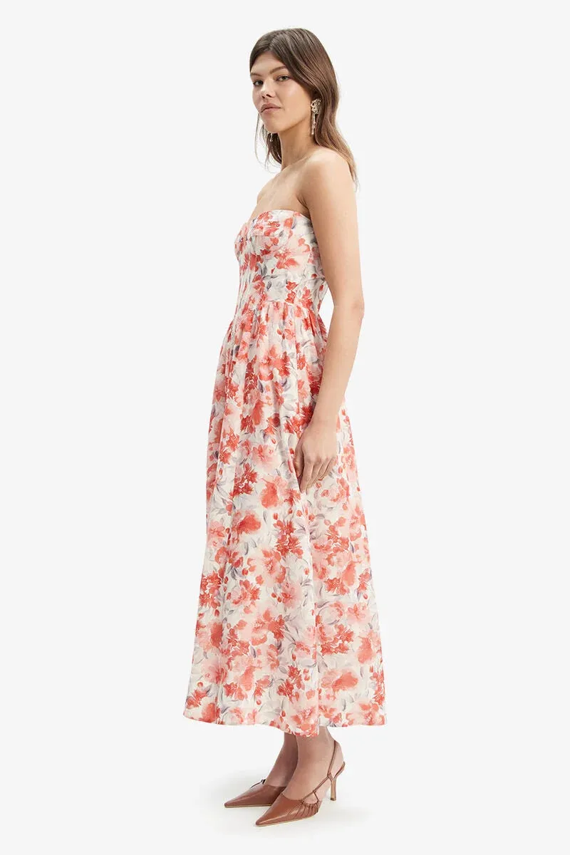 Bardot Lola Corset Midi Dress