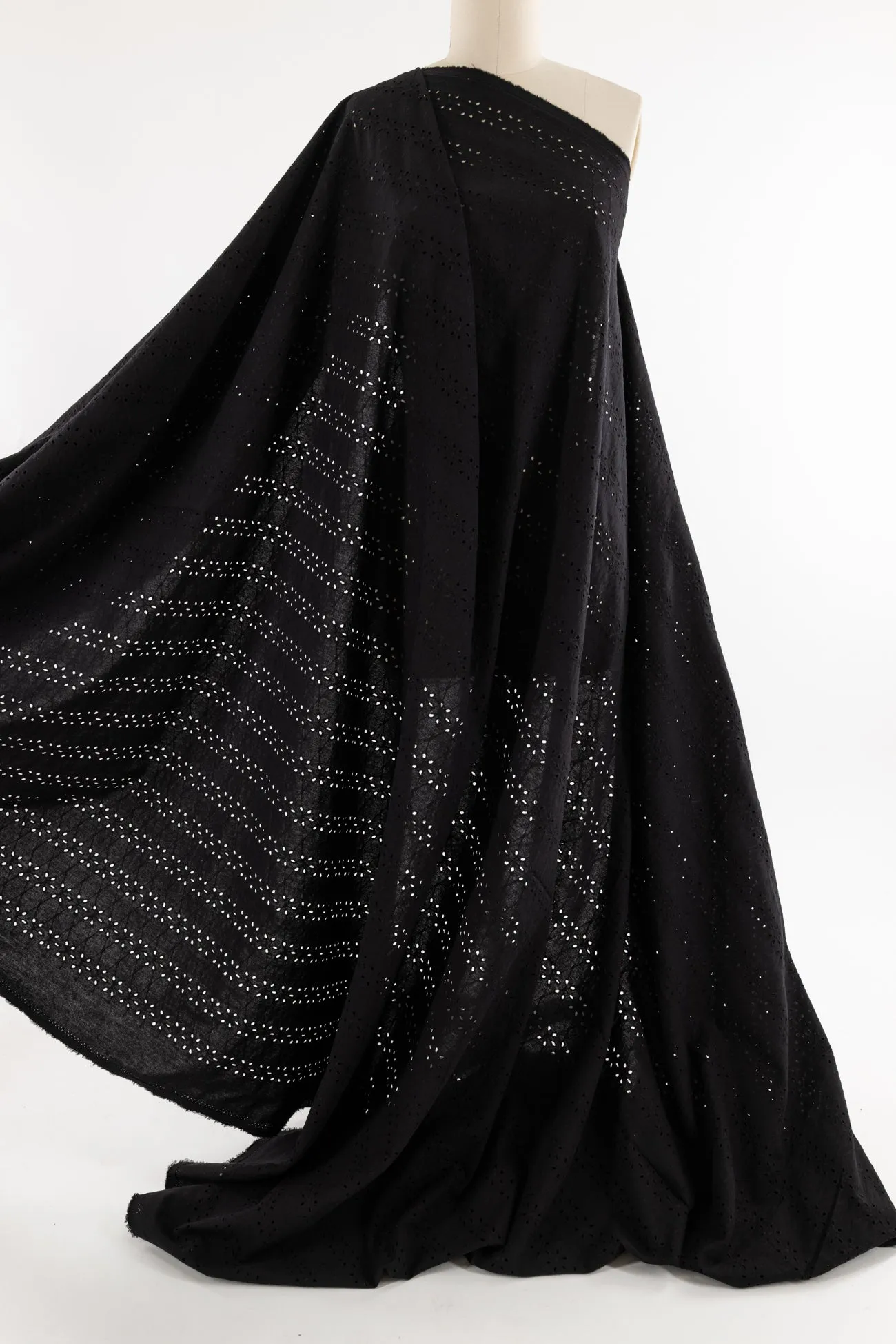 Black Crow Cotton/Linen Eyelet Woven