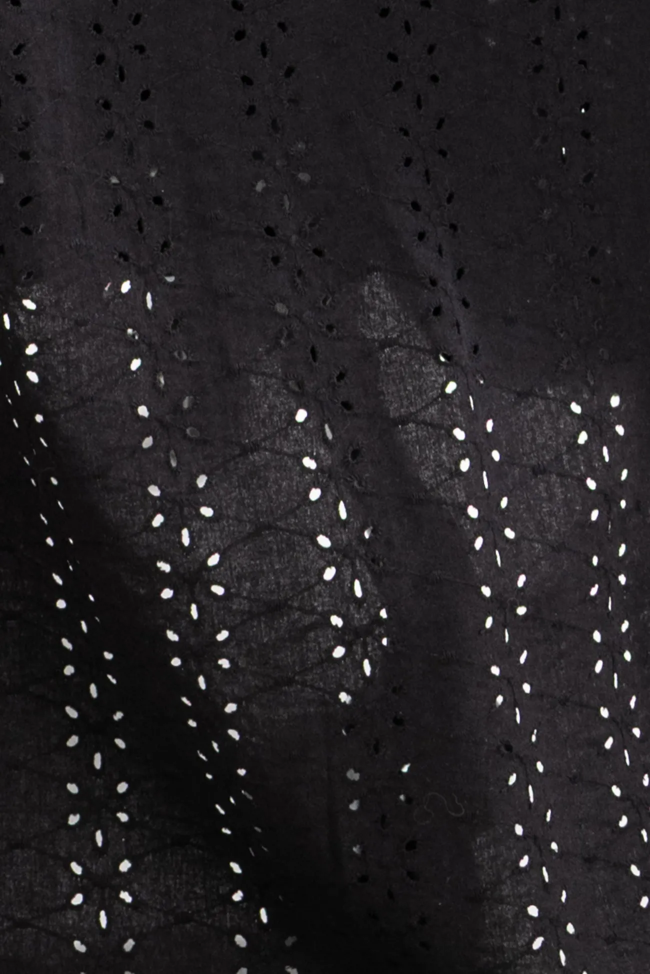 Black Crow Cotton/Linen Eyelet Woven