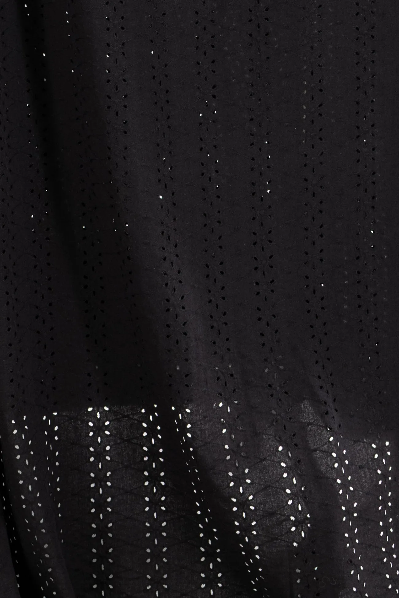 Black Crow Cotton/Linen Eyelet Woven
