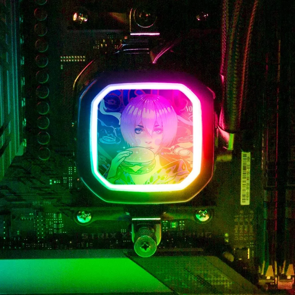 Burger Geisha AIO Cover for Corsair RGB Hydro Platinum and Pro Series (H100i, H115i, H150i, H100X, XT, X, SE, H60)
