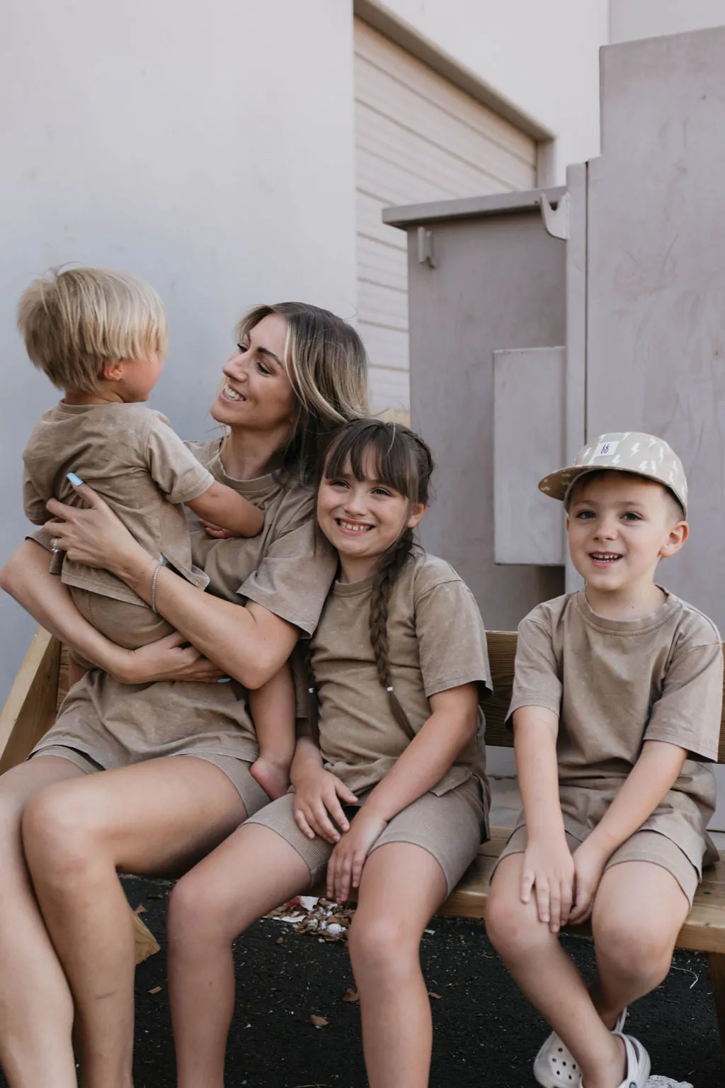 Children's Short Set | Vintage Washed Espresso