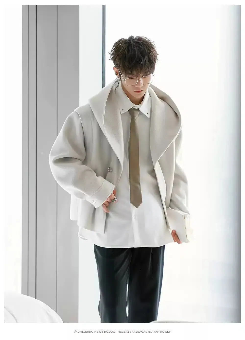 Chuan Boxy Solid Color Blazer