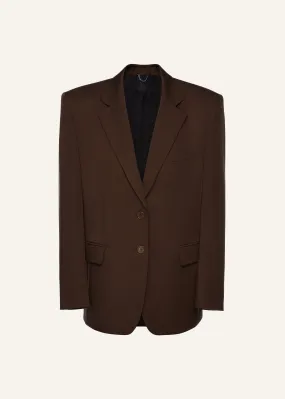 Classic oversized blazer in brown