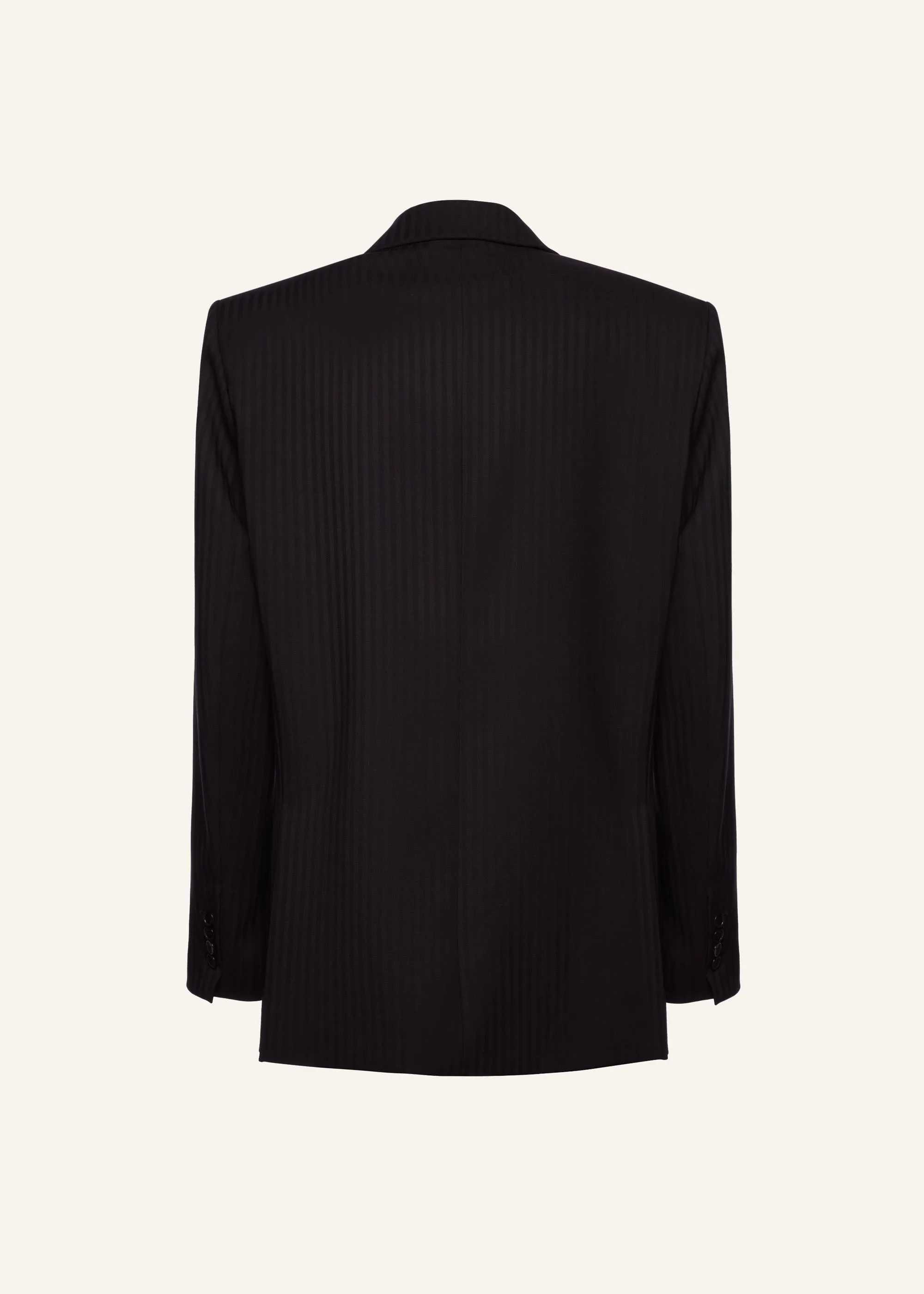 Classic oversized blazer in violet stripes