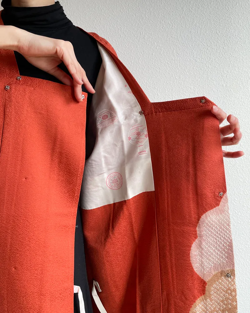 Cloud and Flower Shibori Michiyuki Kimono Jacket