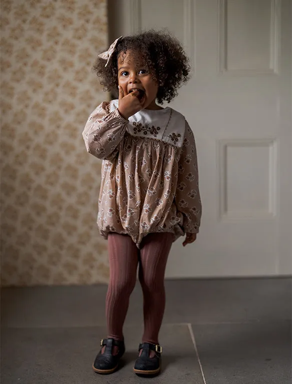 Eliza Romper in Hollyhock Floral
