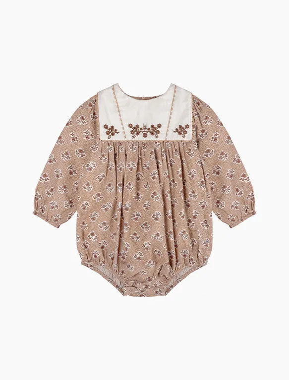 Eliza Romper in Hollyhock Floral