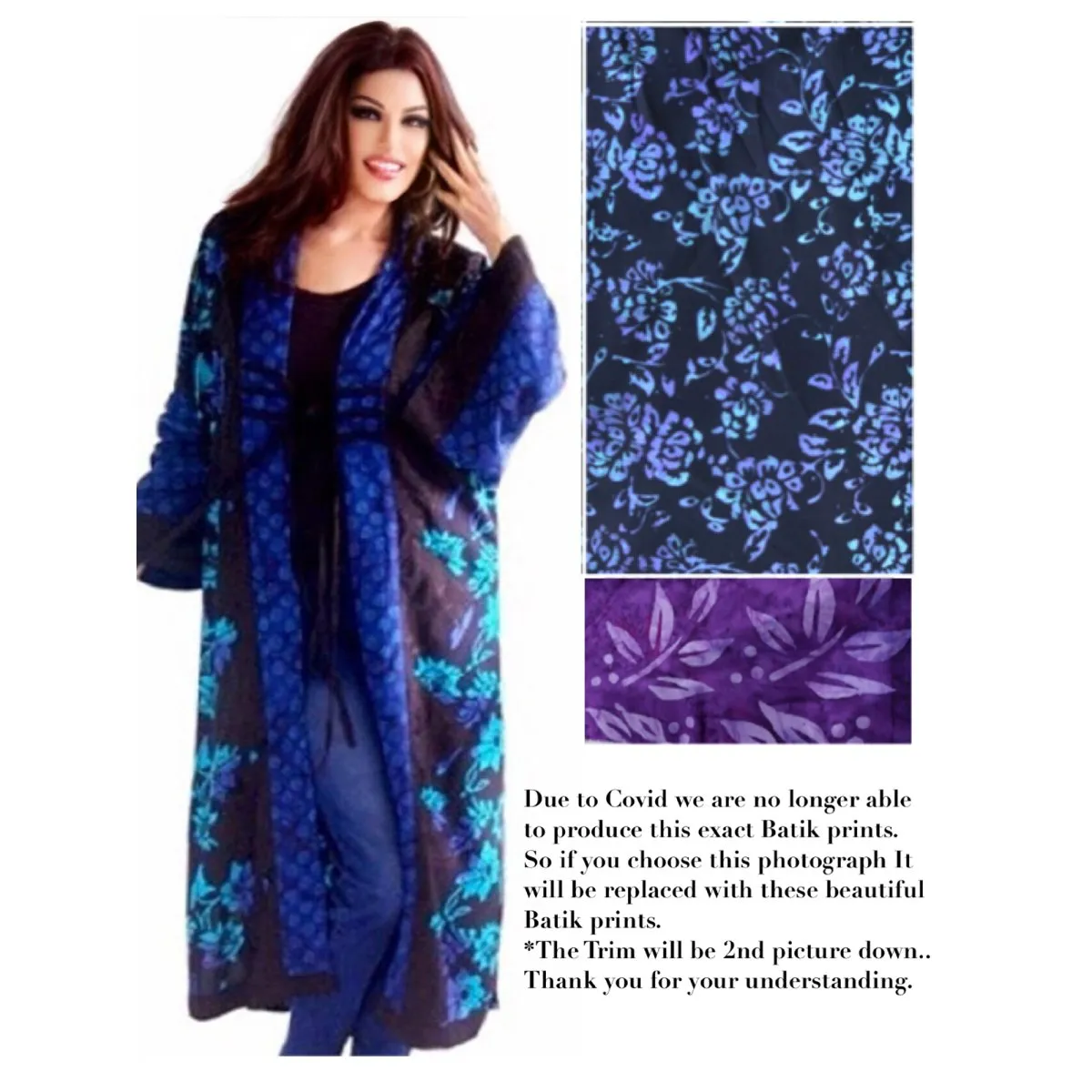 Giavanna Charming Kimono Patchwork Batik Jacket