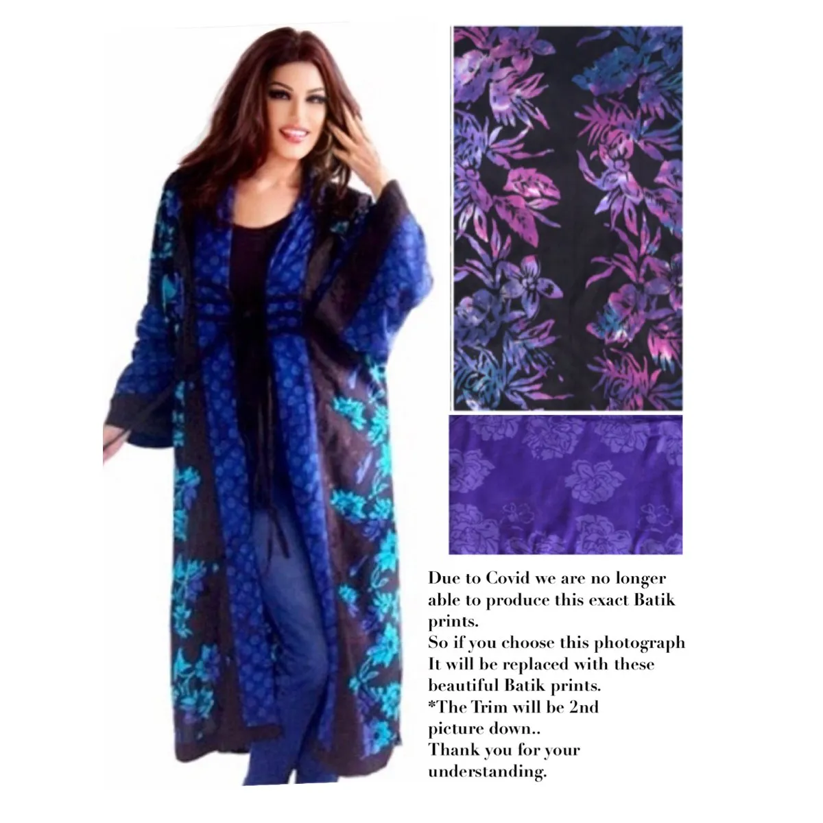 Giavanna Charming Kimono Patchwork Batik Jacket