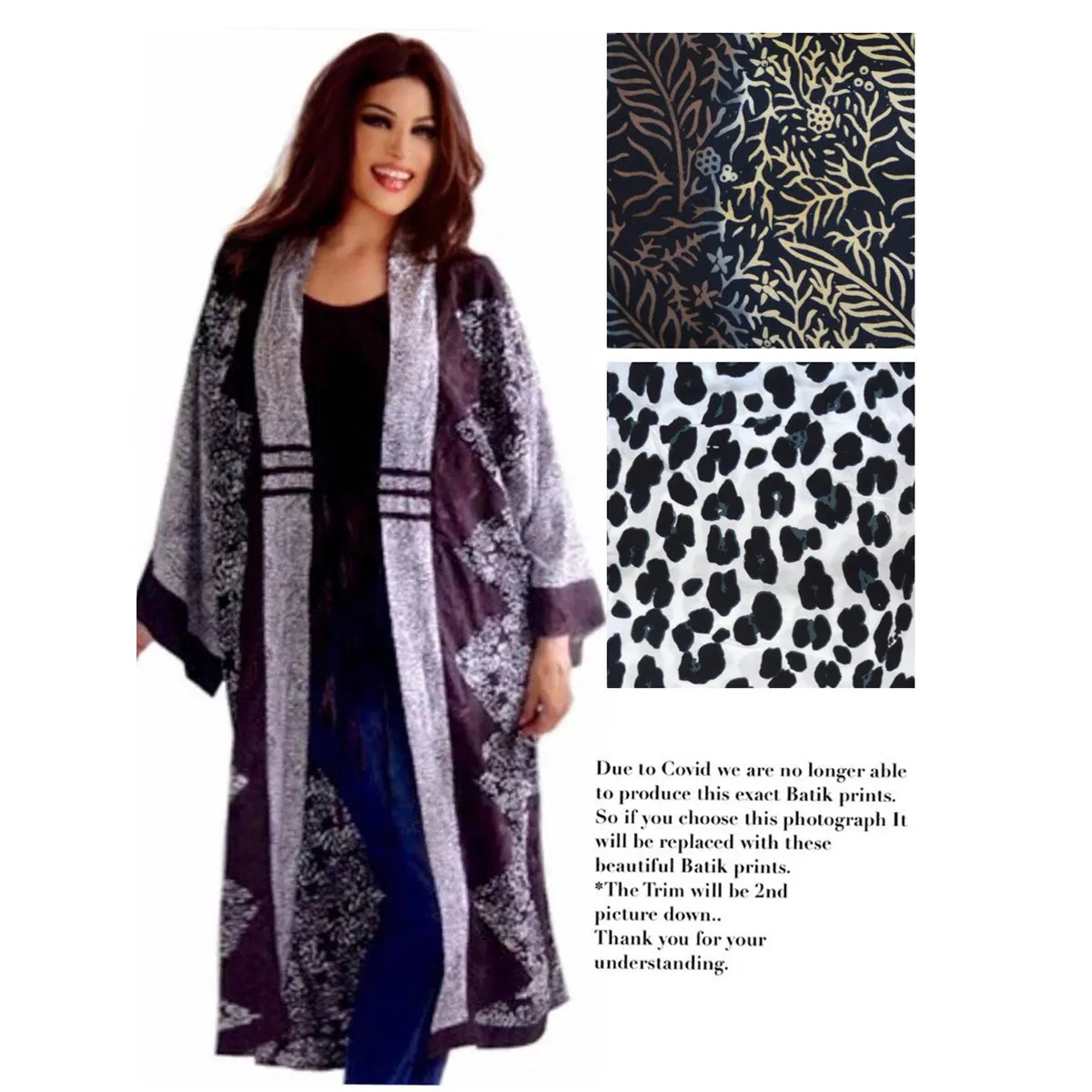 Giavanna Charming Kimono Patchwork Batik Jacket