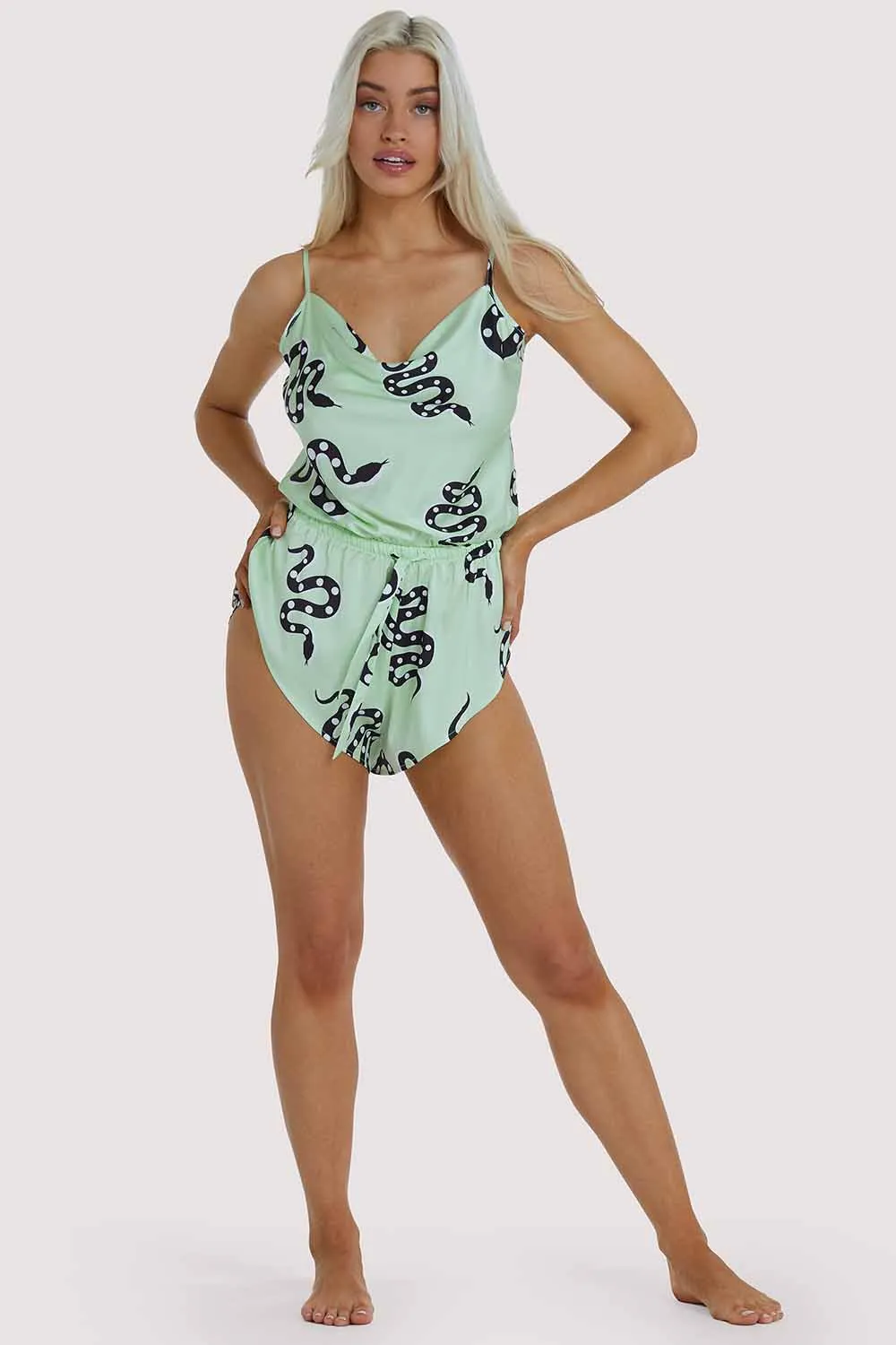 Green Moon Snake Playsuit