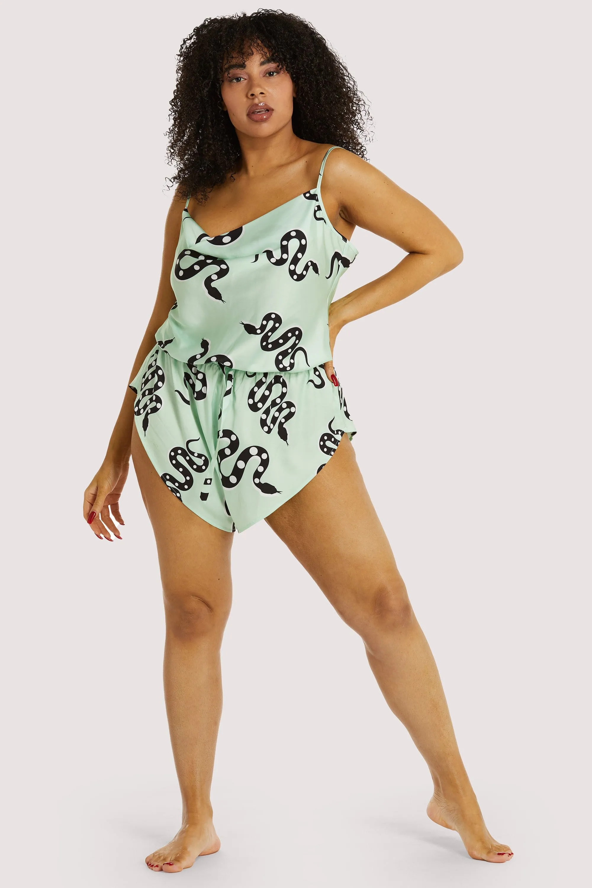 Green Moon Snake Playsuit