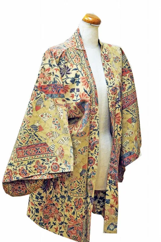 ha0056 haori - haorijJacket -   Japanese vintage jacket silk