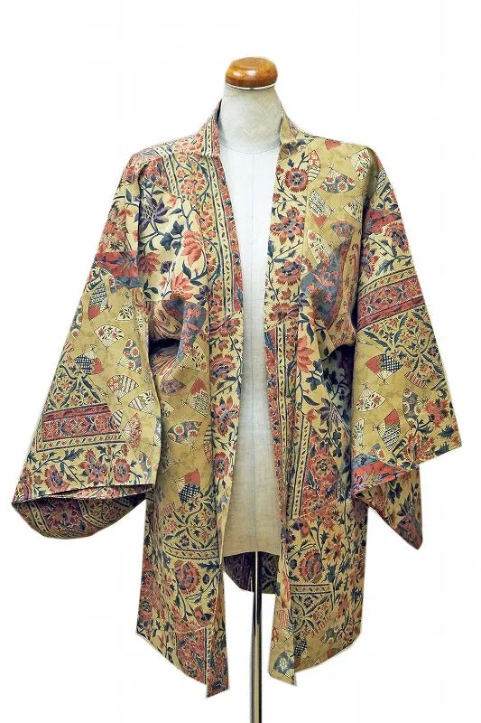 ha0056 haori - haorijJacket -   Japanese vintage jacket silk