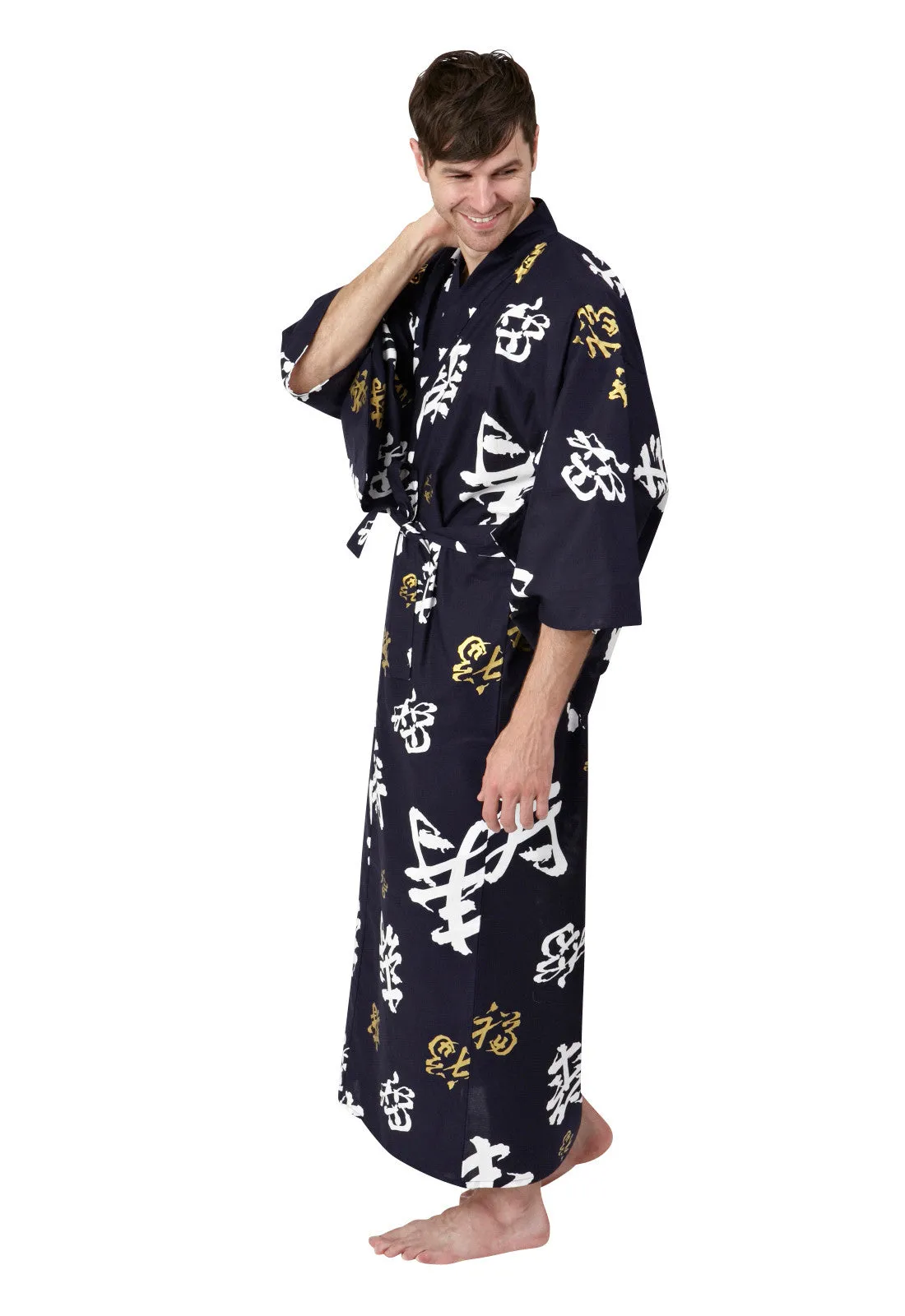 Happy Longevity Cotton Kimono Plus Size