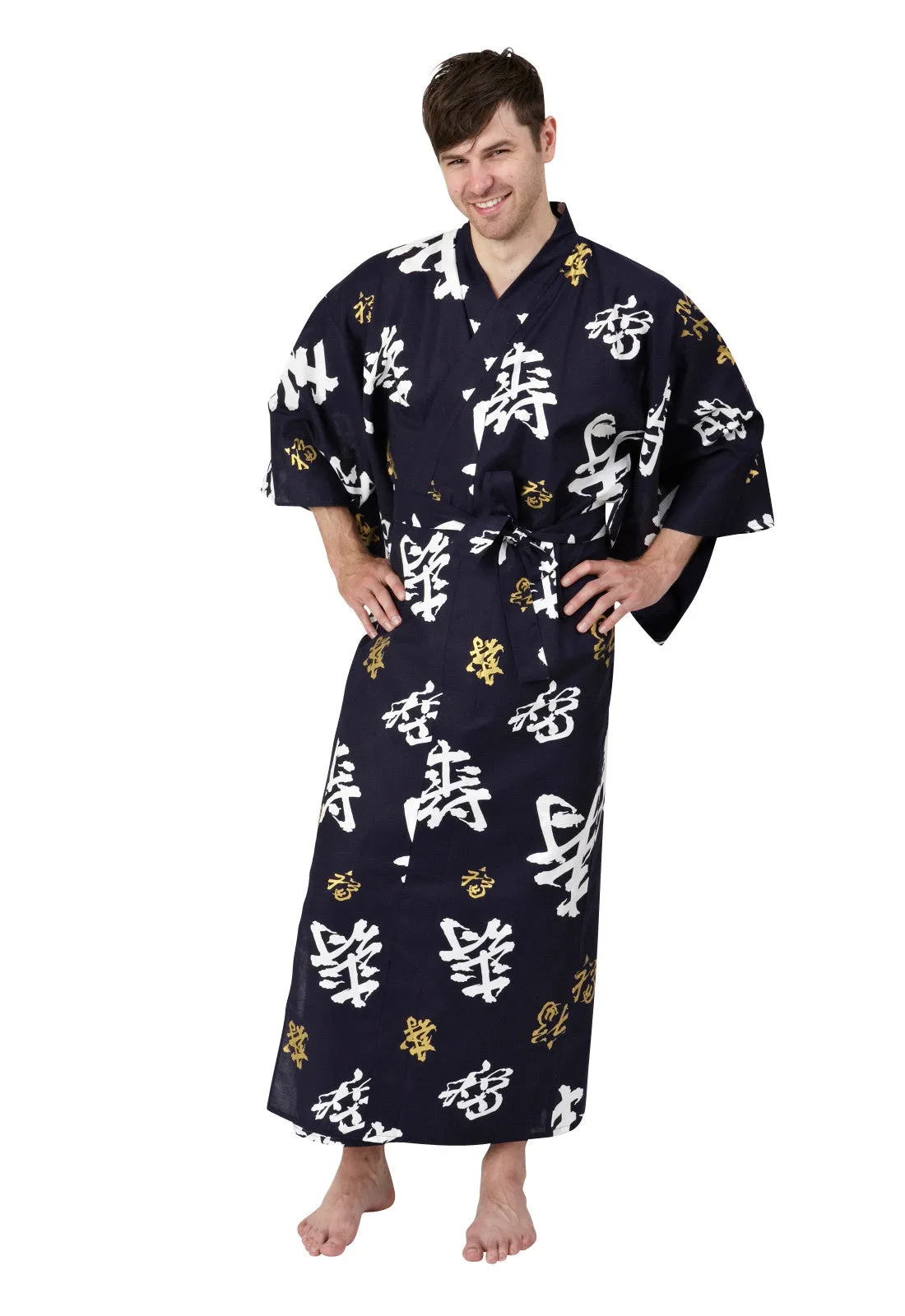 Happy Longevity Cotton Kimono Plus Size