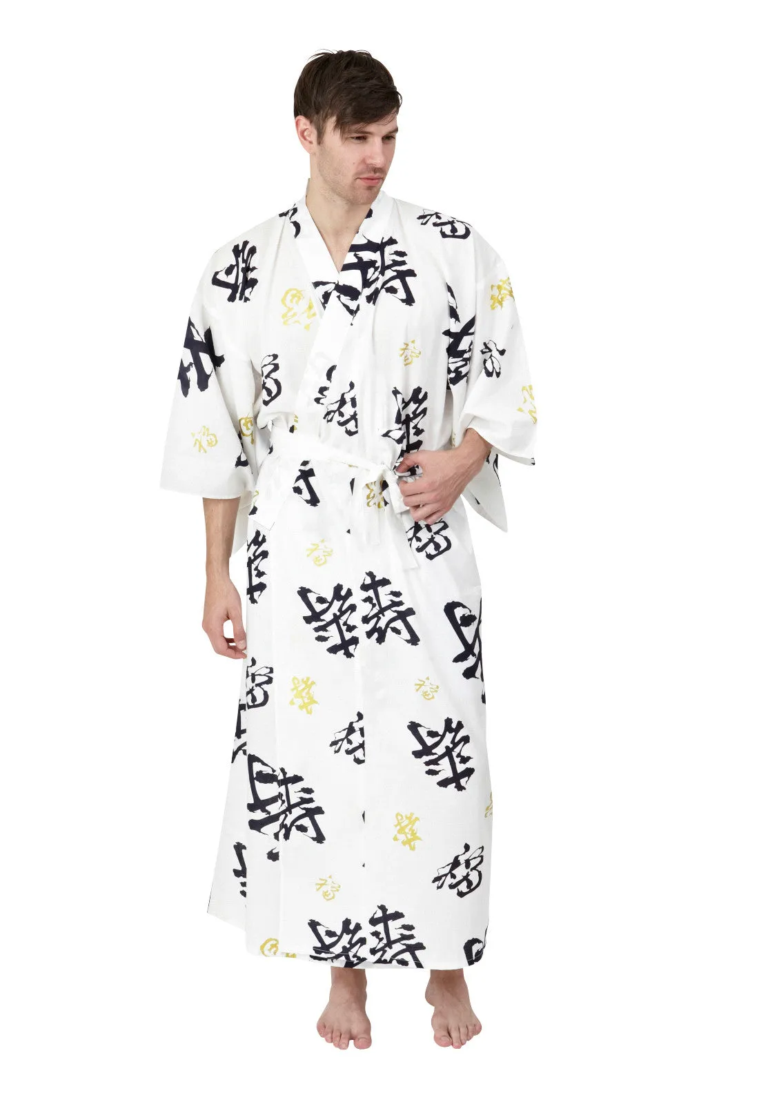 Happy Longevity Cotton Kimono Plus Size