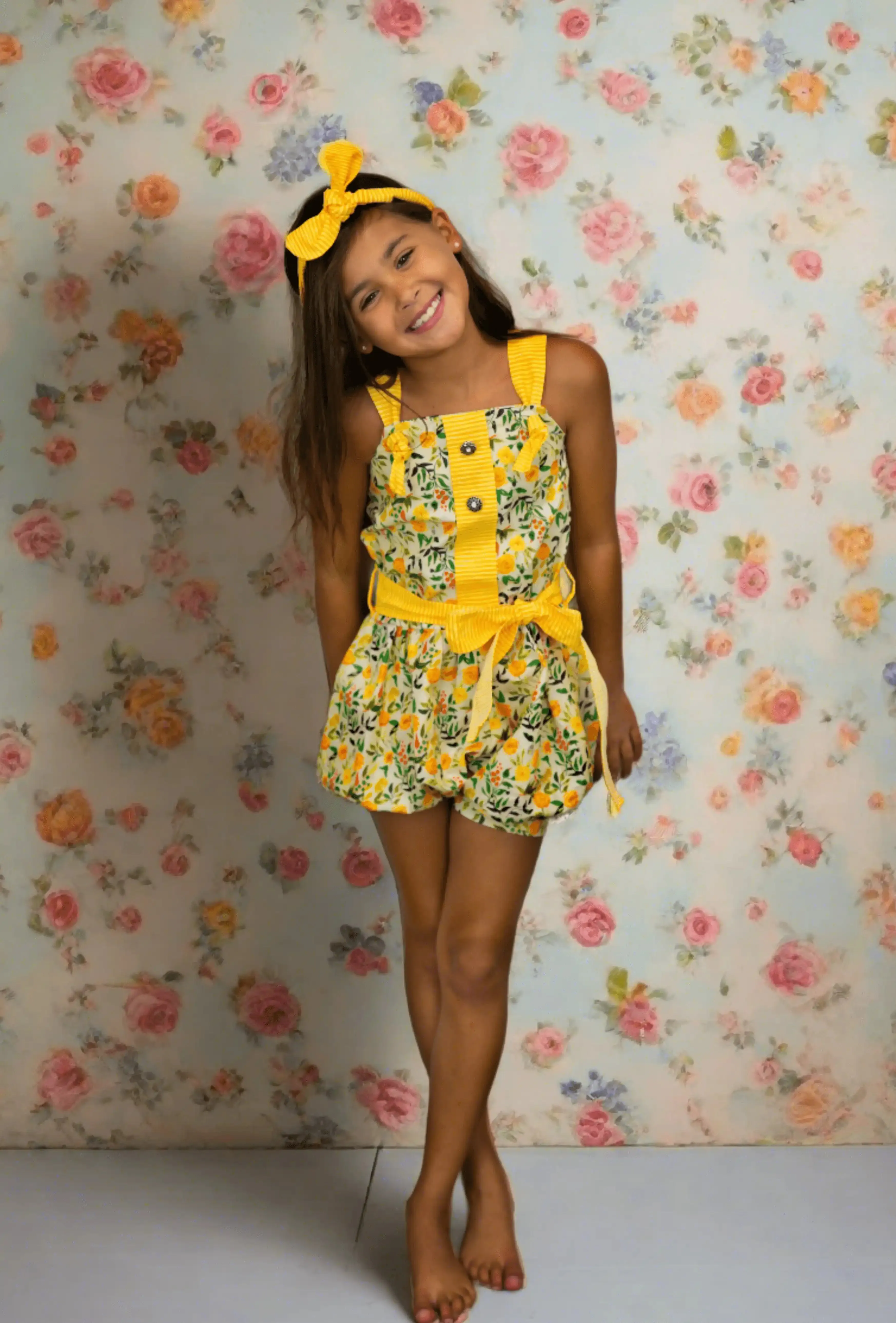 Marigold Garden Big girl Romper