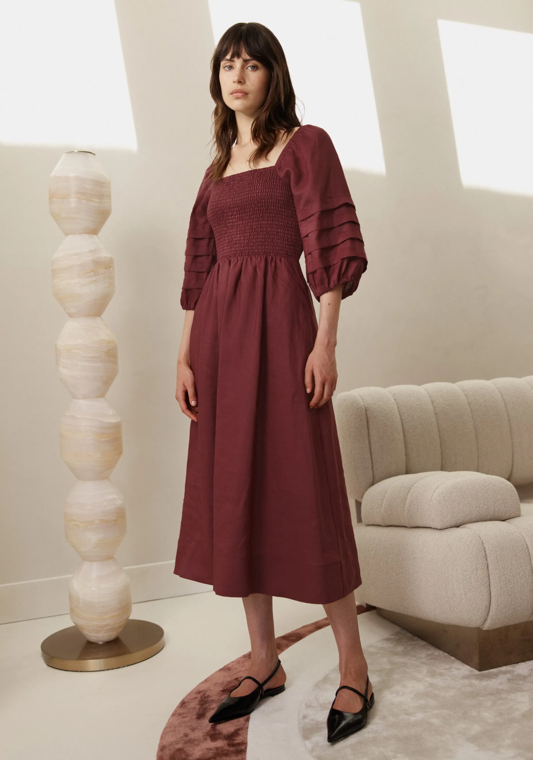 Matilda Midi Dress_Port