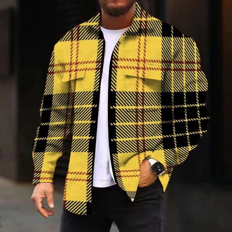 MEN'S FASHIONABLE CASUAL CORDUROY JACKET 00744821YM