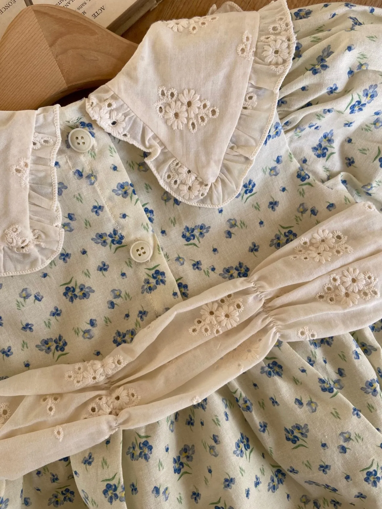 Milky Way Romper_Blue Floral