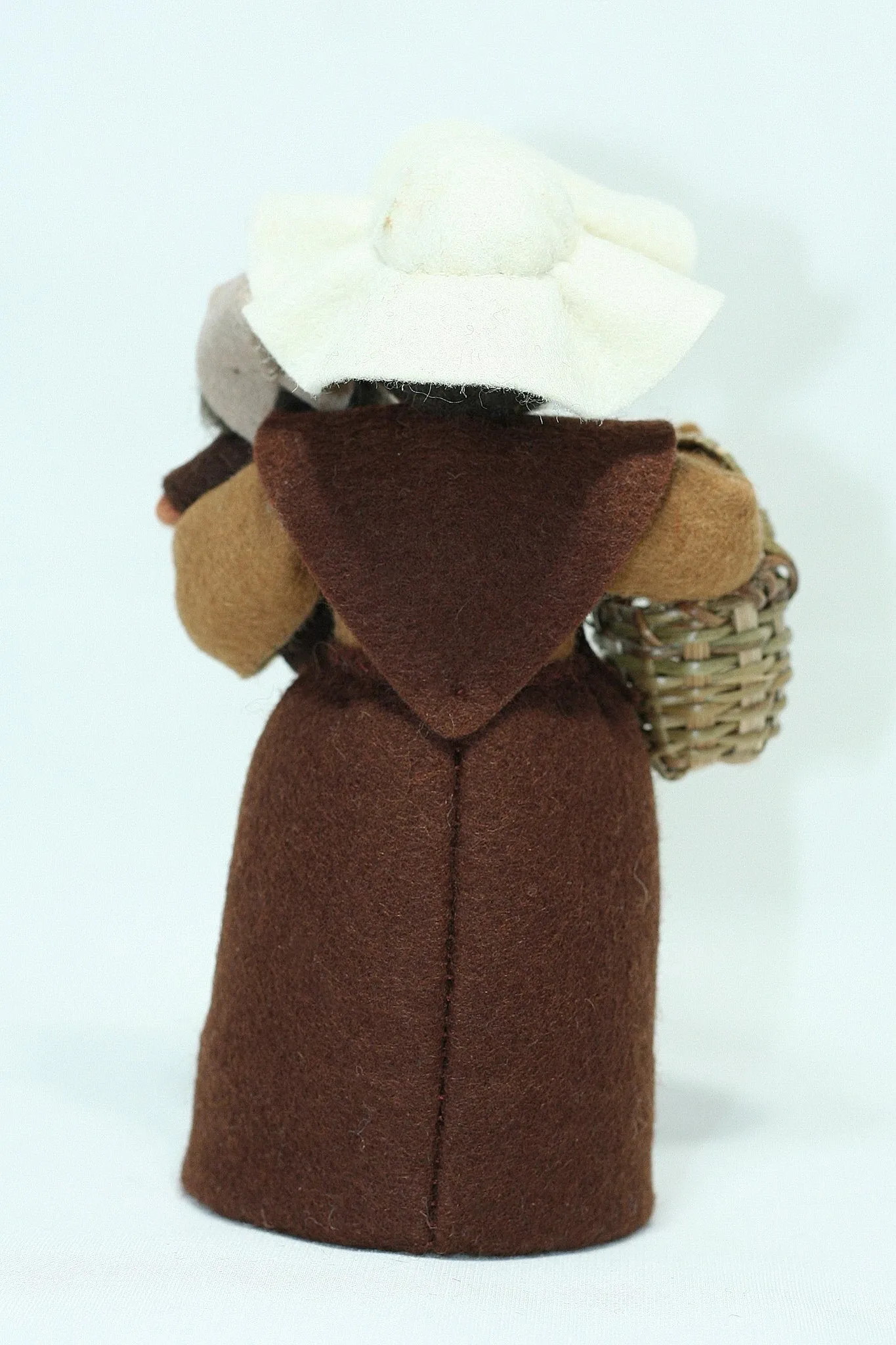Mother Earth with Baby Seed Felted Waldorf Doll