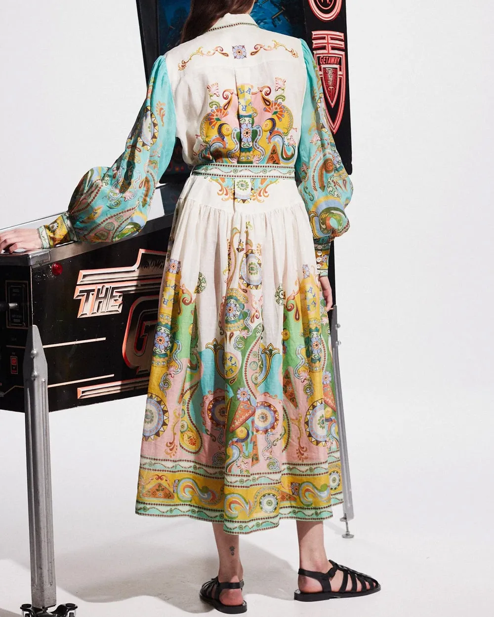 Multicolor Pinball Shirtdress