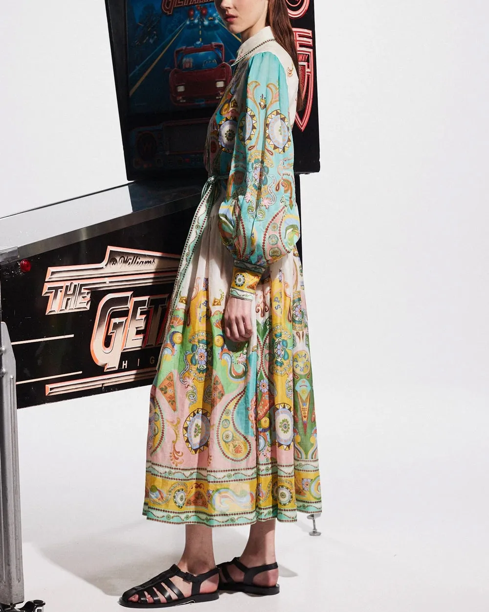 Multicolor Pinball Shirtdress