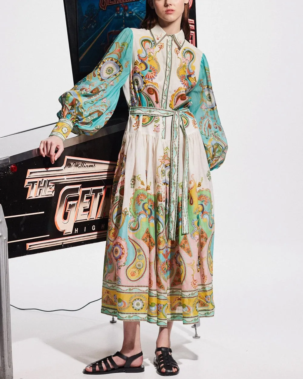 Multicolor Pinball Shirtdress