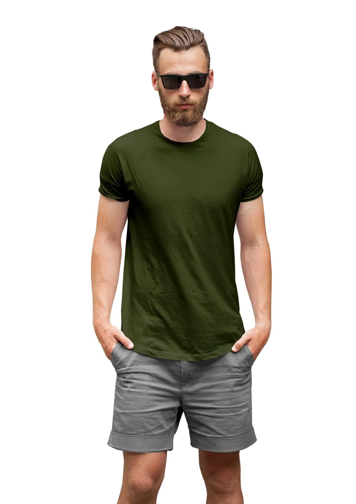 Nature's Harmony: Men's Short Sleeve Crew Neck 3-Pack