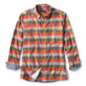 Orvis Men's Flat Creek Tech Flannel Shirt / Tarragon