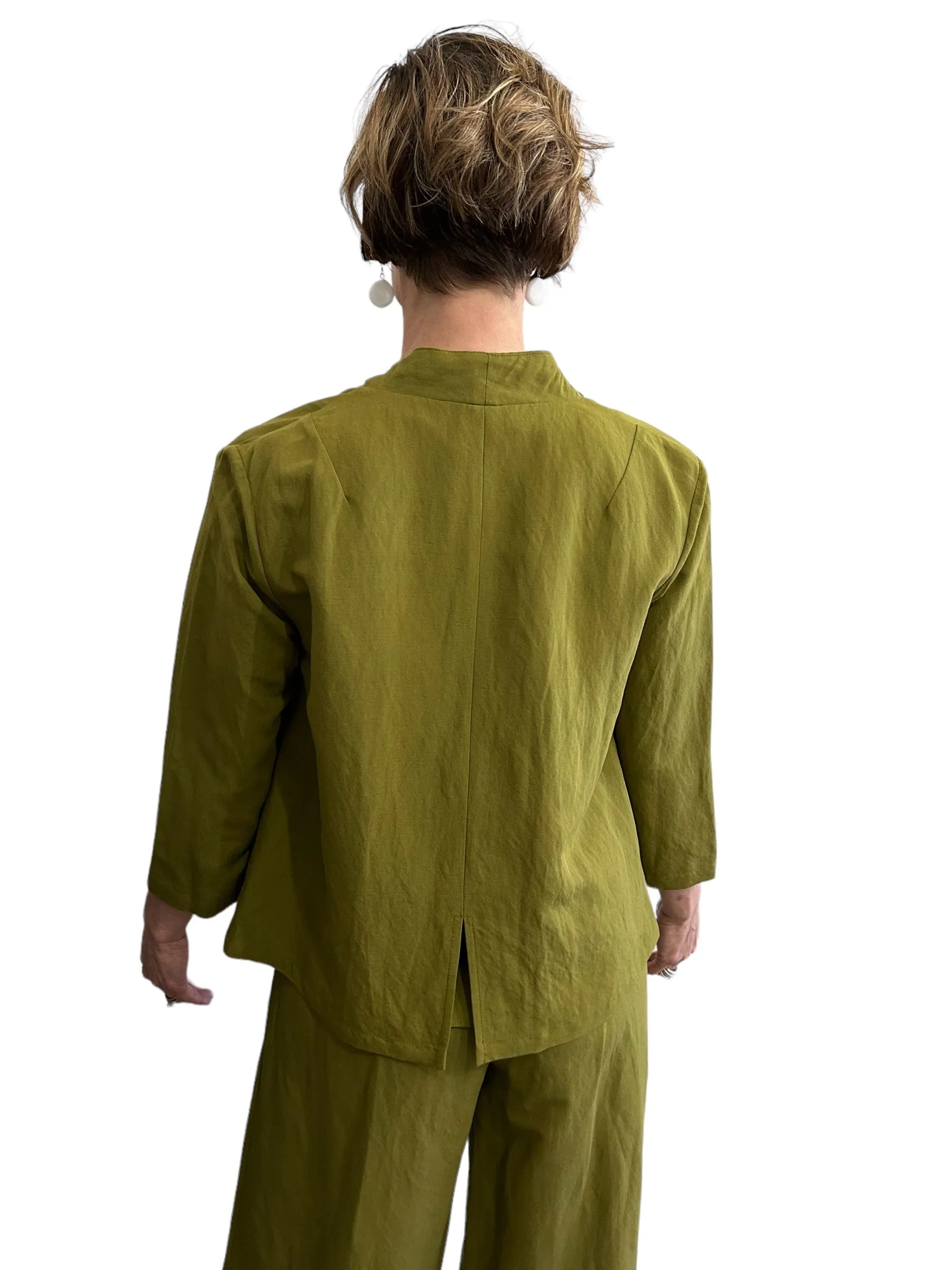 Palazzo Jacket Avocado two Buttons