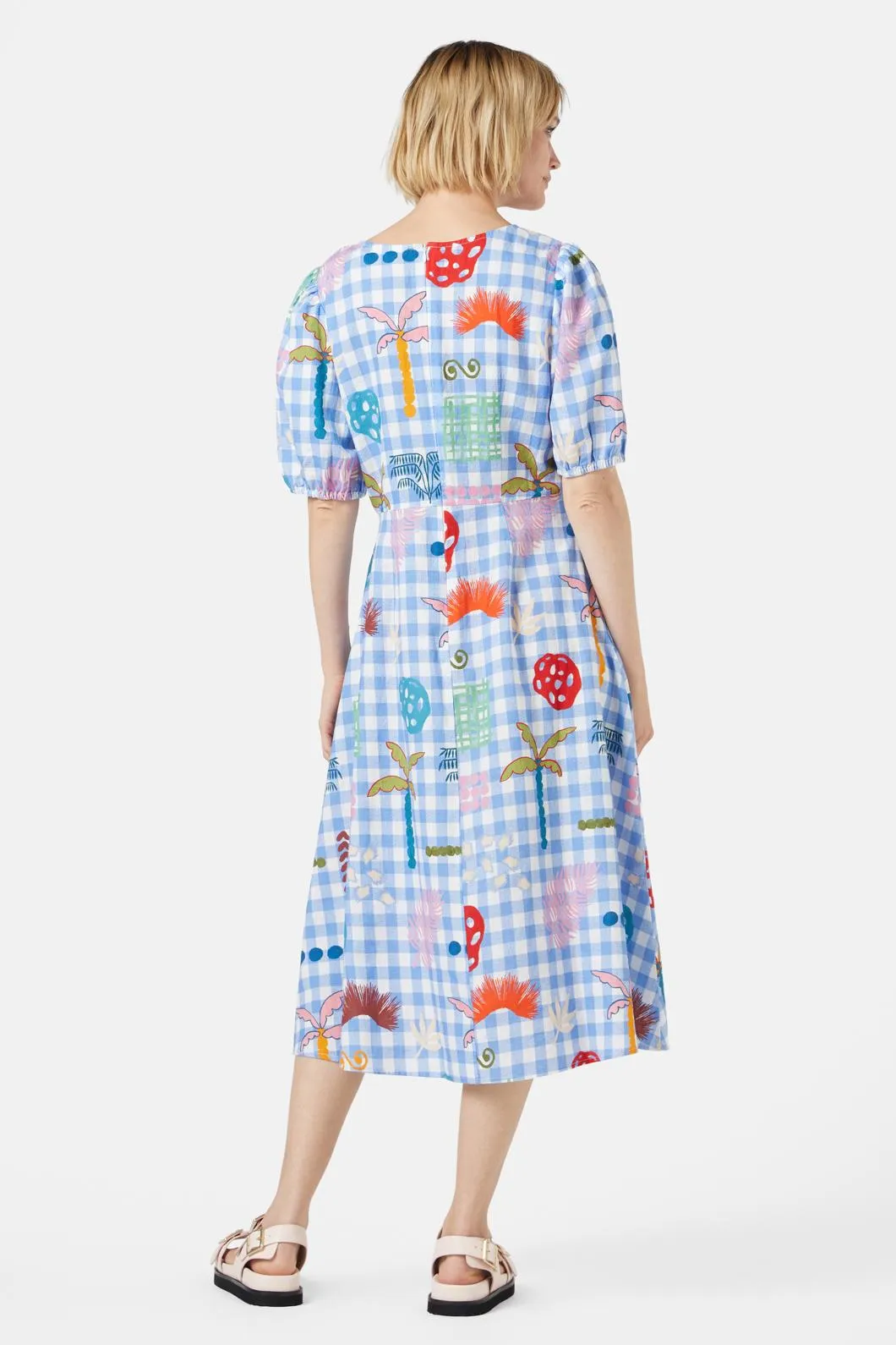 Palmetto Check Dress