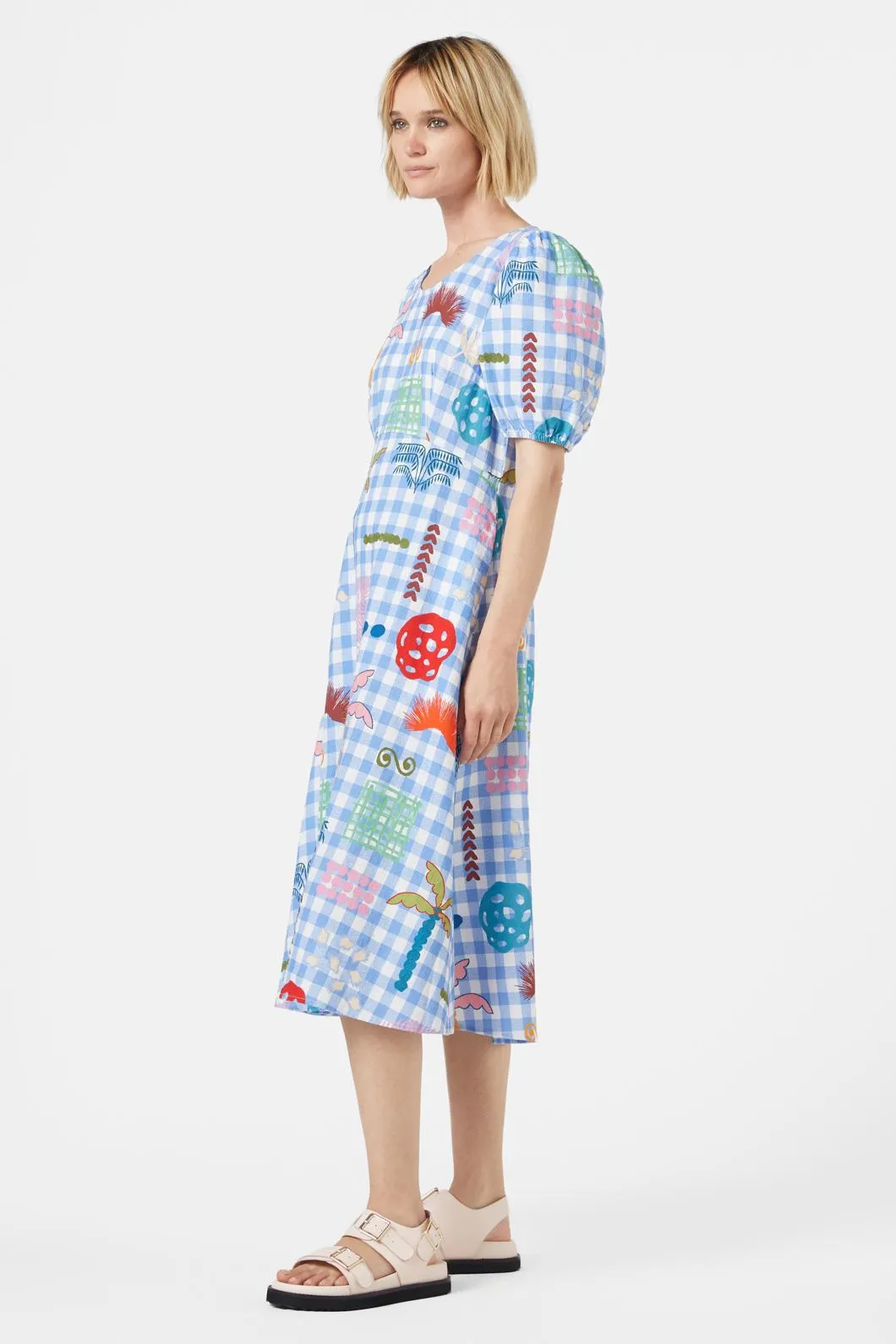 Palmetto Check Dress