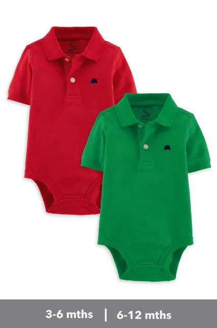 Polo Onesies - Set of 2