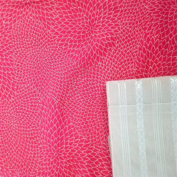 "Yellow Mums" Kimono Obi Set