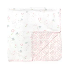 RETIRED - Blossom Bunny Receiving Blanket