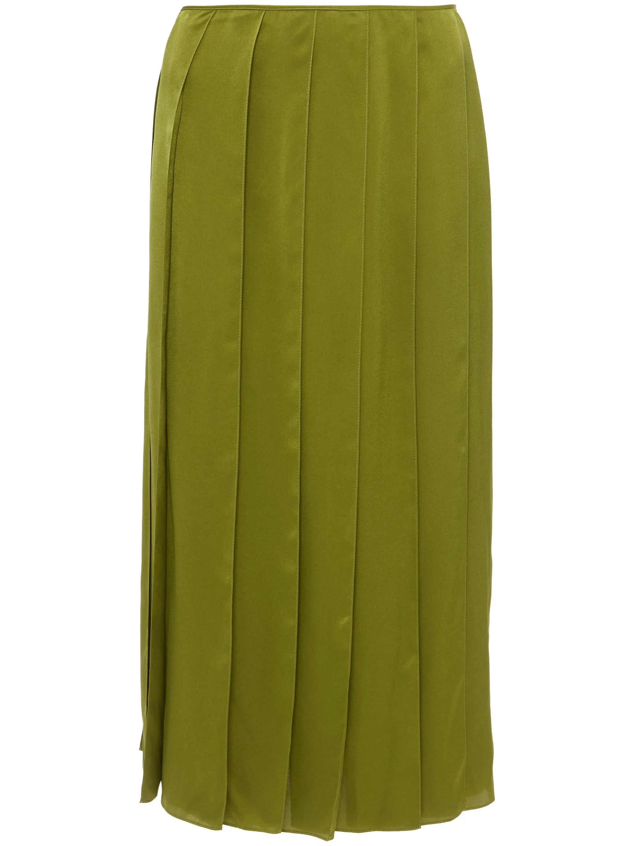 Ribbon Hem Midi Skirt