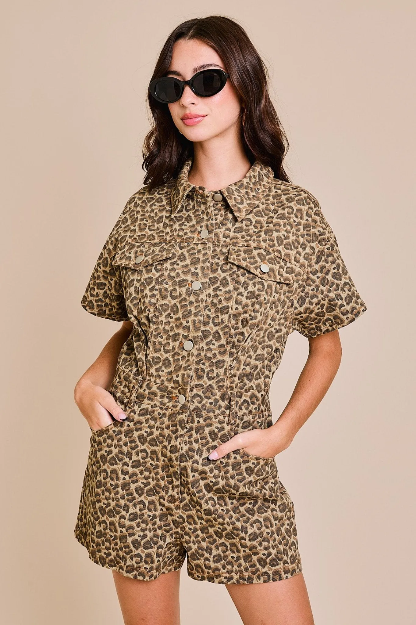 Rode Leopard Romper