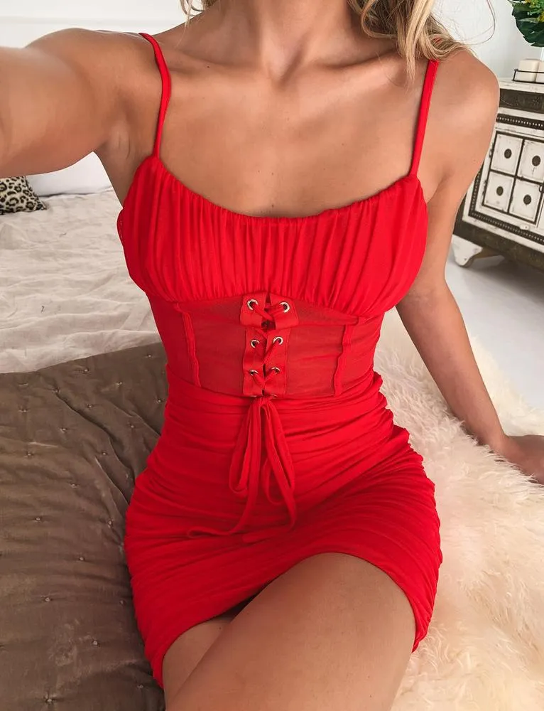 Roscoe Dress - Red