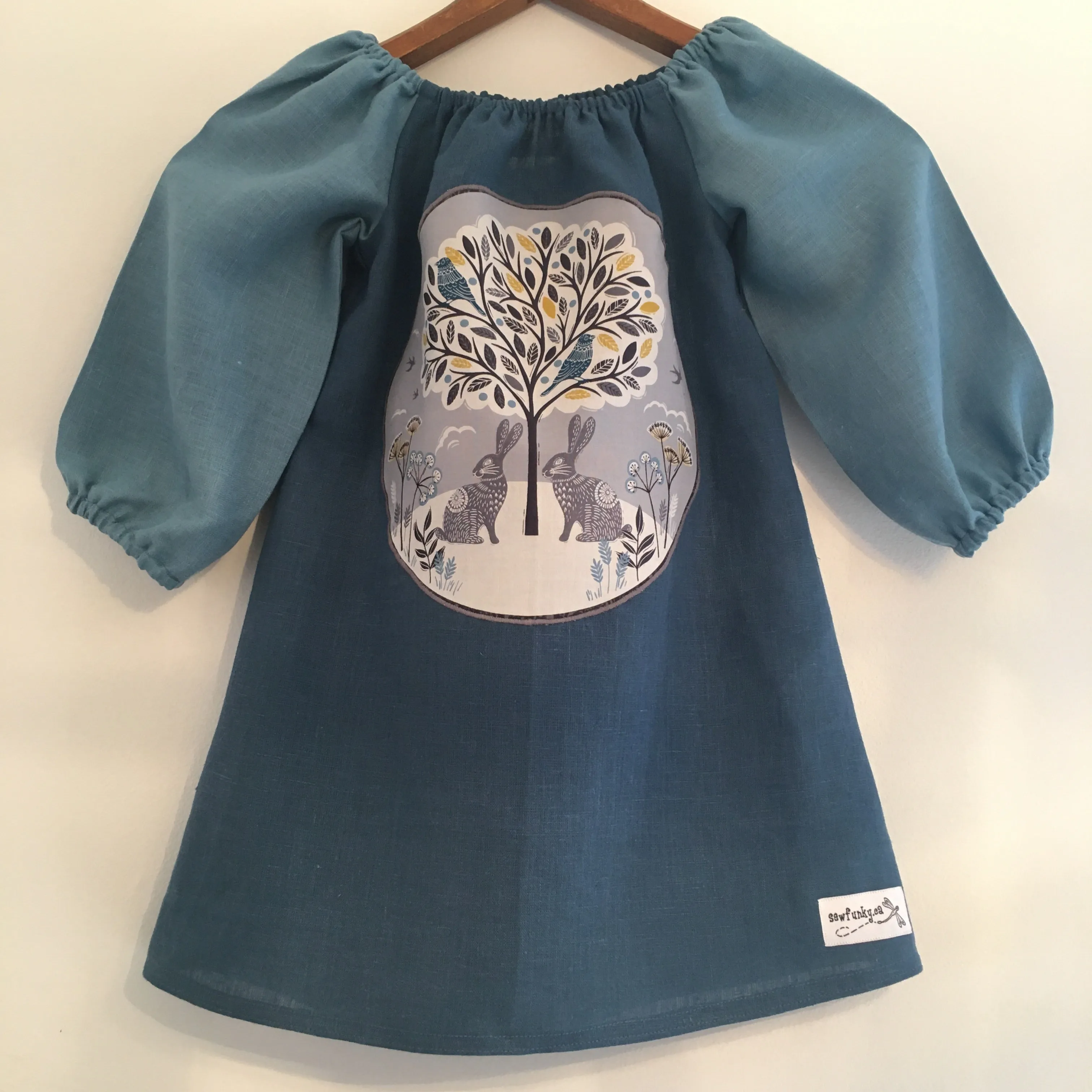 Sewfunky Pixie Dress Solstice Linen