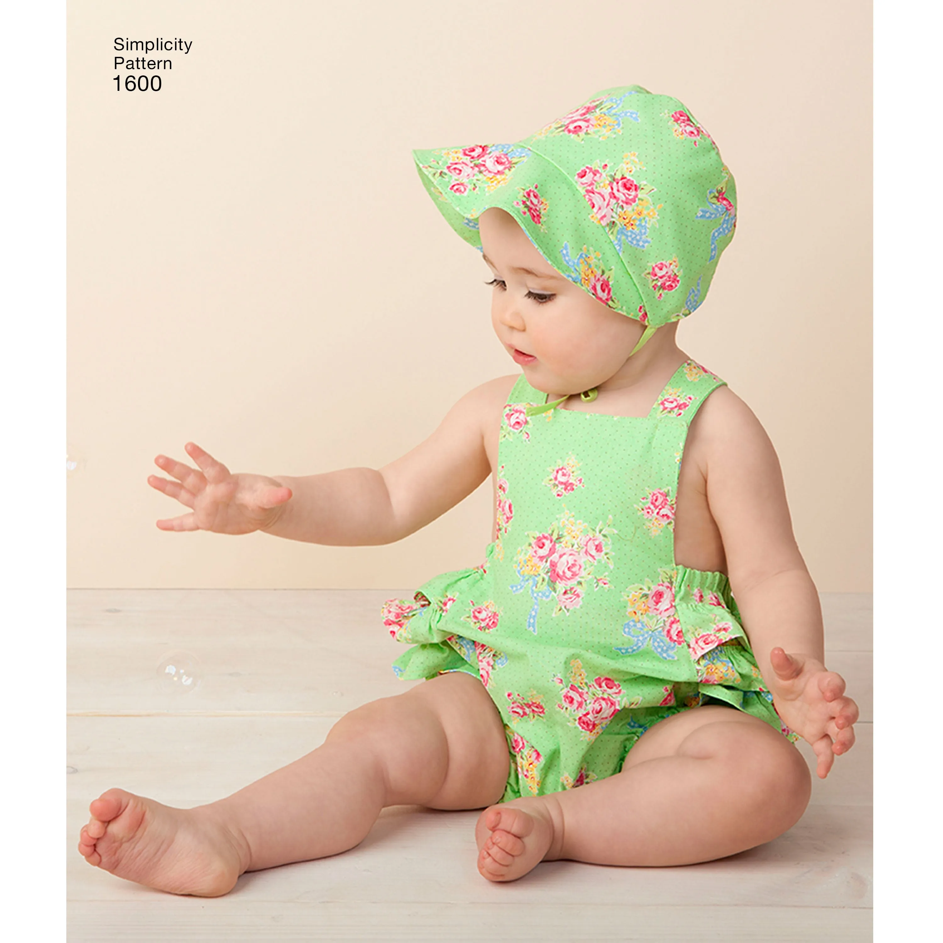 Simplicity Pattern 1600 Babies' Vintage Romper Set
