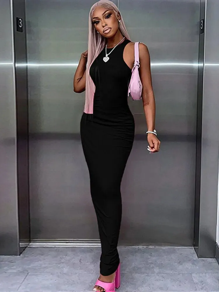 Sleeveless Bodycon Maxi Dresses*