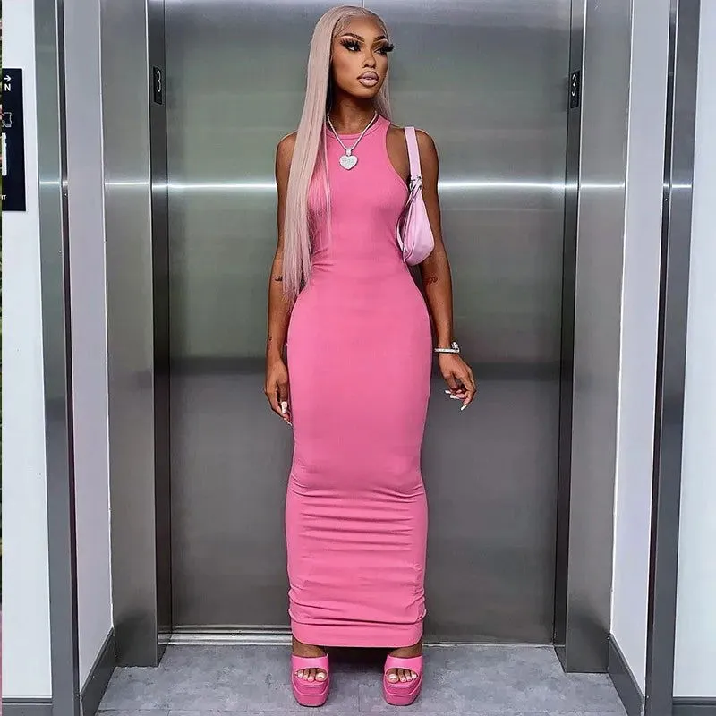 Sleeveless Bodycon Maxi Dresses*
